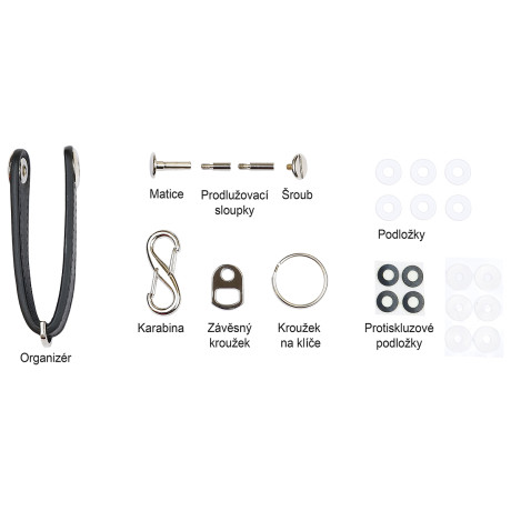 RP.ORGANIZER.CRN kožená kľúčenka