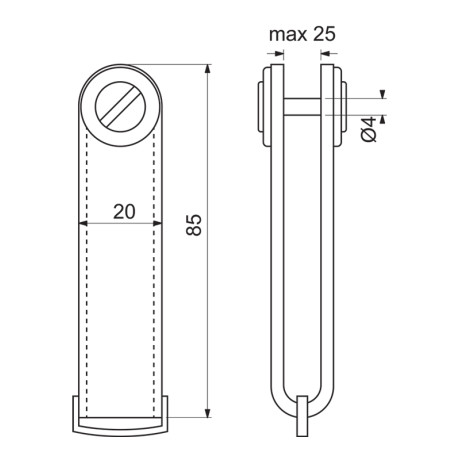 RP.ORGANIZER.CRN kožená kľúčenka