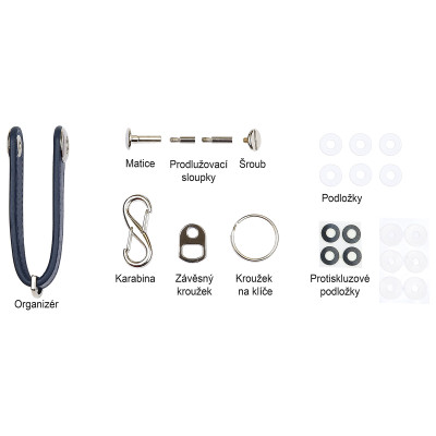 RP.ORGANIZER.MOD kožená kľúčenka
