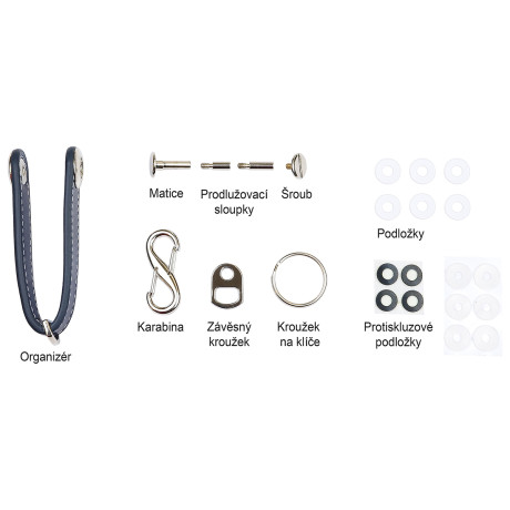 RP.ORGANIZER.B.MOD kožená kľúčenka