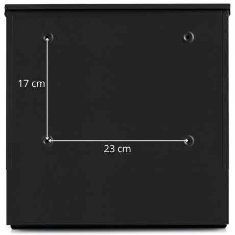 D3638 poštová schránka čierna + imit. dreva