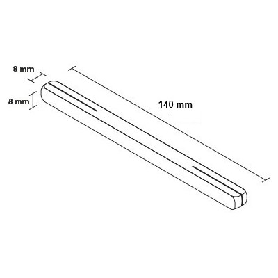 Štvorhran 140mm pre kľučku