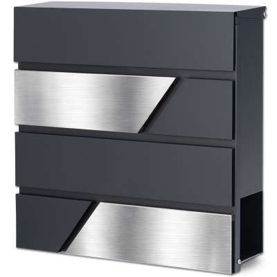 D3711 poštová schránka antracit + nerez