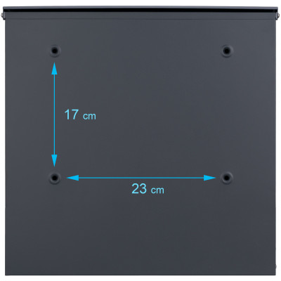 D3711 poštová schránka antracit + nerez