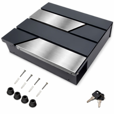 D3711 poštová schránka antracit + nerez