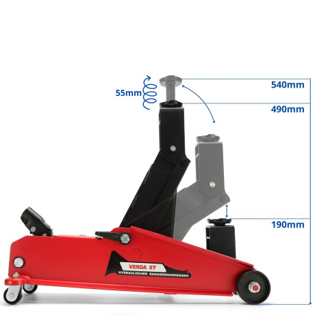 D3063 hydraulický zdvihák SUV 3T