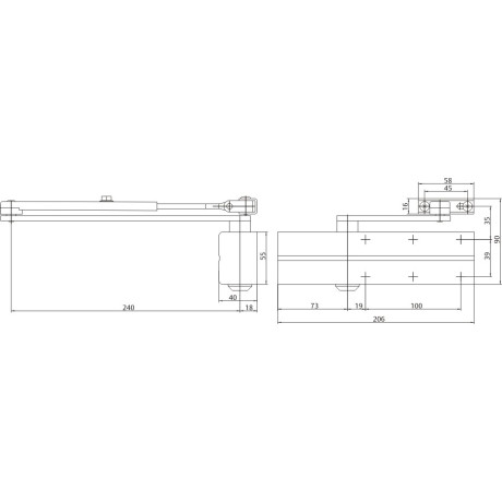 DC140 zatvárač ASSA ABLOY