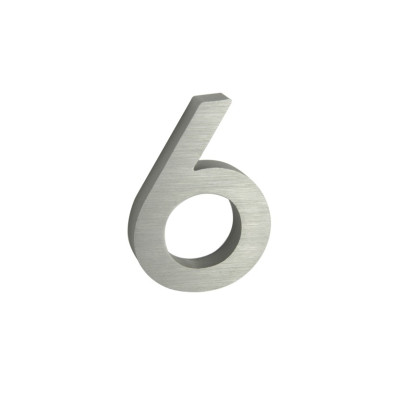 Číslo "6" 3D 100mm Al Číslo "6" 3D 100mm Al