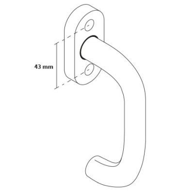 JOVI okenná kľučka nerez JOVI okenná kľučka nerez