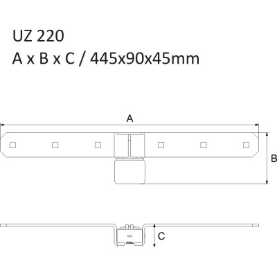 UZ 220 uzamykateľná petlica