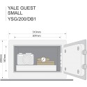 YALE GUEST small YSG/200/DB1 trezor