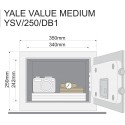 YALE VALUE medium YSV/250/DB1 trezor