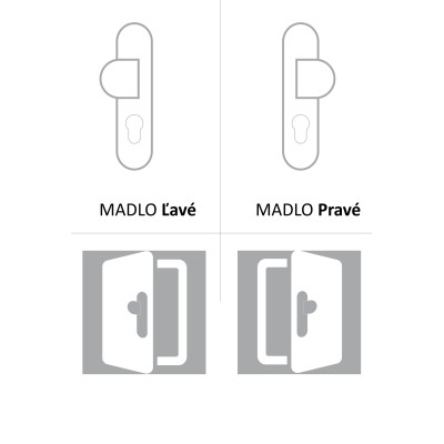 MAJA kovanie do vchodových dverí bronz MAJA kovanie do vchodových dverí bronz