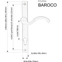 BAROCO kľučka + guľa