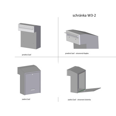 poštová schránka W3 - 2 poštová schránka W3 - 2