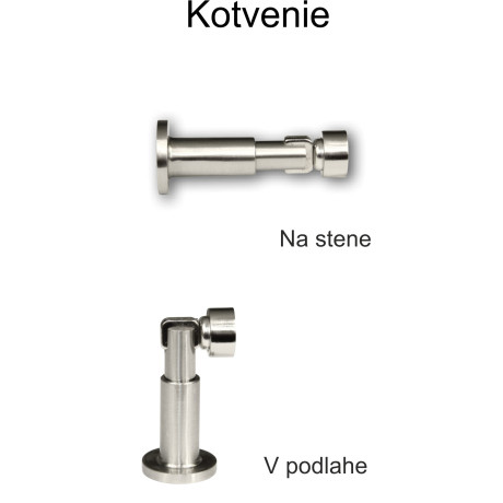 DS.050.BRNI magnetická dverová zarážka