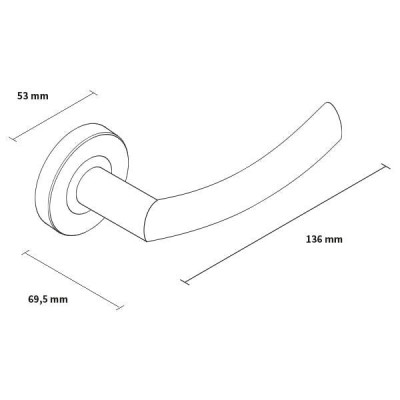 PROXIMA rozetové kovanie nerez PNO PROXIMA rozetové kovanie nerez PNO