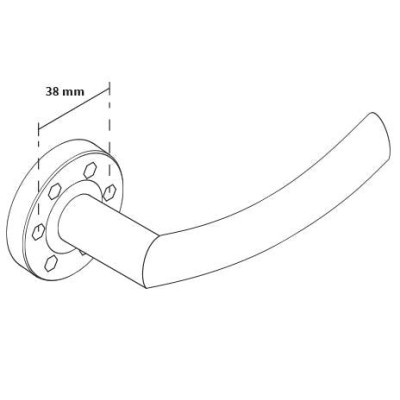 PROXIMA rozetové kovanie nerez PNO PROXIMA rozetové kovanie nerez PNO