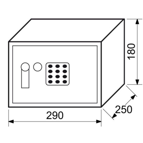 RS18 EDK elektronický sejf