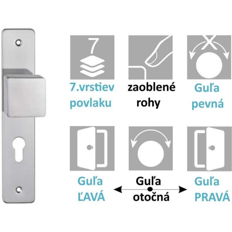 Guľa hranatá satén D