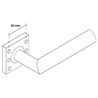 LEDA H kľučka nerez LEDA H kľučka nerez