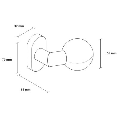 JOVI U kľučka + guľa nerez JOVI U kľučka + guľa nerez