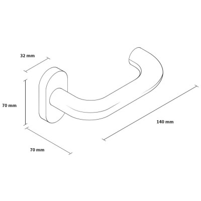 JOVI U kľučka + guľa nerez JOVI U kľučka + guľa nerez