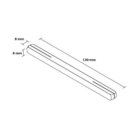 Štvorhran 130mm do kľučky