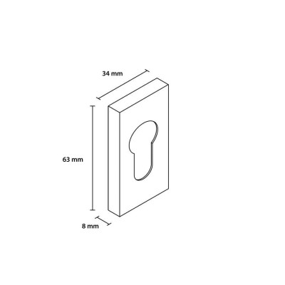 Dolný štít hranatý TOPAZ na vložku NNPR