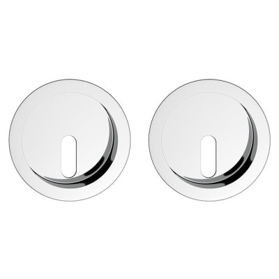 Zámok na posuvné dvere - zostava chróm O ZOKKCB