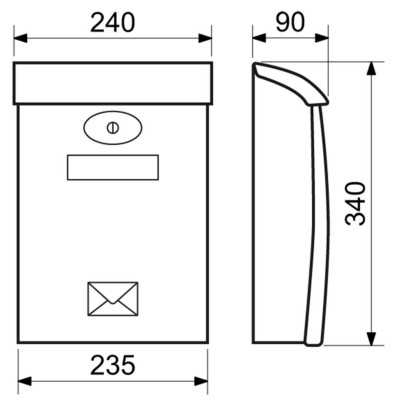 BK03 antracit plastová schránka BK03 antracit plastová schránka