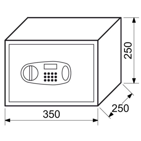 RS25.LCD elektronický trezor