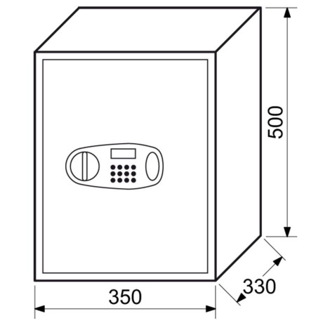 RS50.LCD elektronický trezor