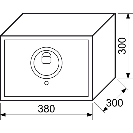 RS.30R FIN elektronický sejf na odtlačok prsta