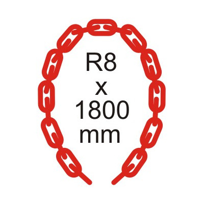 Bezpečnostná reťaz Ø 8mm x 1800mm Bezpečnostná reťaz Ø 8mm x 1800mm