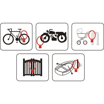 Bezpečnostná reťaz Ø 8mm x 1800mm Bezpečnostná reťaz Ø 8mm x 1800mm