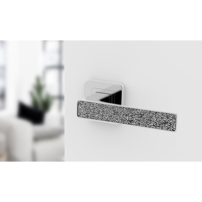 DECO kľučka chróm + Glamour strieborné kryštály DCGSR DECO kľučka chróm + Glamour strieborné kryštály DCGSR