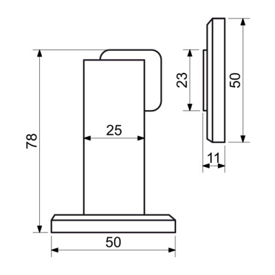 RK.ZAR.008.CE dverová zarážka RK.ZAR.008.CE dverová zarážka