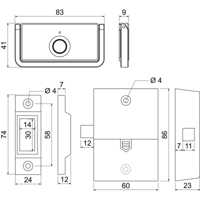 RSM.CAB.51.CRN nábytkový zámok RSM.CAB.51.CRN nábytkový zámok