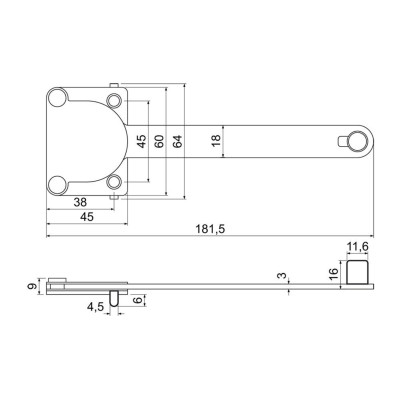 RHW.066 brzda pre plastové okná RHW.066 brzda pre plastové okná
