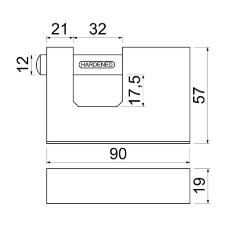 RV.BLOCK.90 visiaci zámok