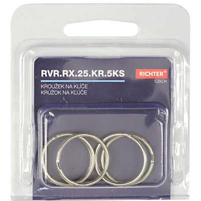 RVR.RX.25.KR.5KS Krúžok na kľúče 25mm / sada 5ks