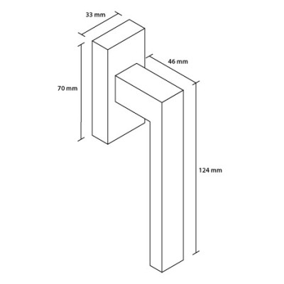 TOPAZ kľučka okenná čierna KOTCZ TOPAZ kľučka okenná čierna KOTCZ