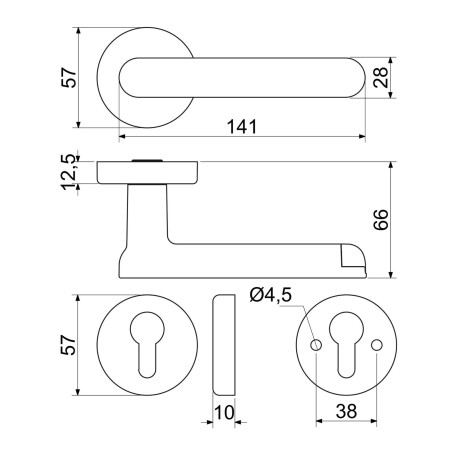 Smart Touch Handle H.03 kľučka na dvere