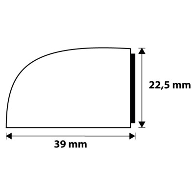 Zarážka samolepica priehľadná ODAP
