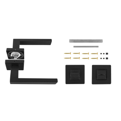 K01 WC kľučka na dvere čierna