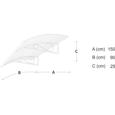 ARCO / EKO strieška nad dvere priehľadná