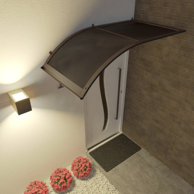 Strieška nad dvere oblúková jednostranná priehľadná 160x75x75cm Strieška nad dvere oblúková jednostranná priehľadná 160x75x75cm