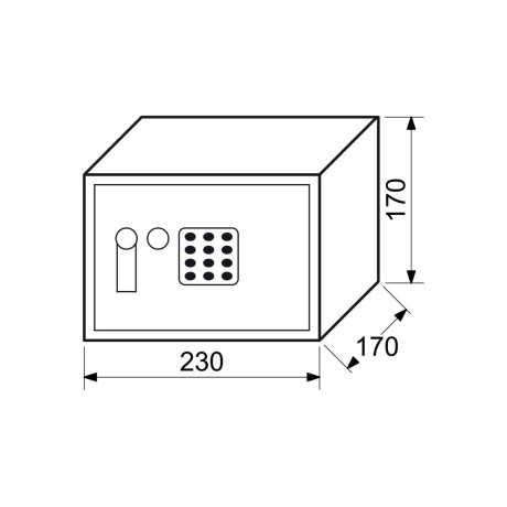 RS.17.EDK elektronický trezor