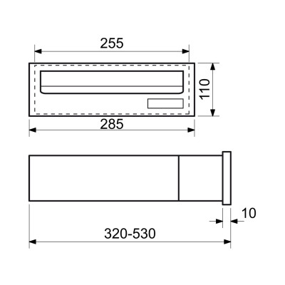 BK.38.R.AM poštová schránka na zamurovanie BK.38.R.AM poštová schránka na zamurovanie